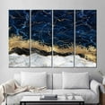 thumbnail image 5 of Contemporary Art, Gold Wall Decor, Modern Canvas Art, Alcohol Ink Art Canvas, Marble Artwork, Abstract Printed Canvas, Navy Blue Artwork, Canvas Wall Decor - Rolled Canvas, 5 of 9