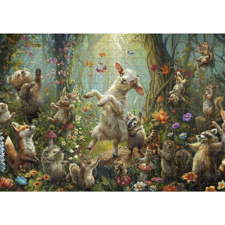 Ceaco JK Stewart Mr. Goat's Good News 500-PC Interlocking Jigsaw
