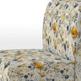 thumbnail image 4 of Designart "Pristine Nordic Floral Sophistication" White Floral Upholstered Accent Chair - Cottage Arm Chair For Bedroom, 4 of 5