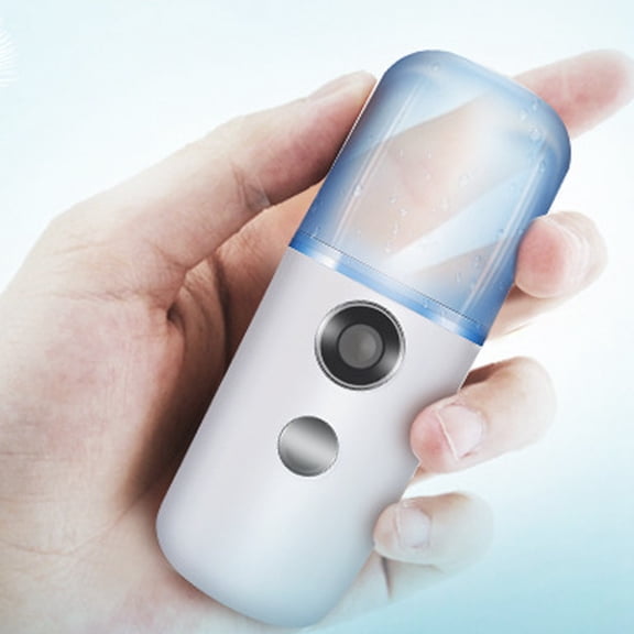 Nano Facial Mist Sprayer, 30ml Handy Atomization Machine Face Moisturizing Hydration Refreshing Face Care Portable Travel Home Use USB Charging