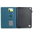 thumbnail image 5 of Case for Amazon Fire 7 2015/2017/2019, Carbon Fiber Texture PU Leather Multi-Angle Viewing Stand Shockproof Flip Case with Card Slots Magnetic Clasp, for Amazon Fire 7 2015/2017/2019, Darkblue, 5 of 6