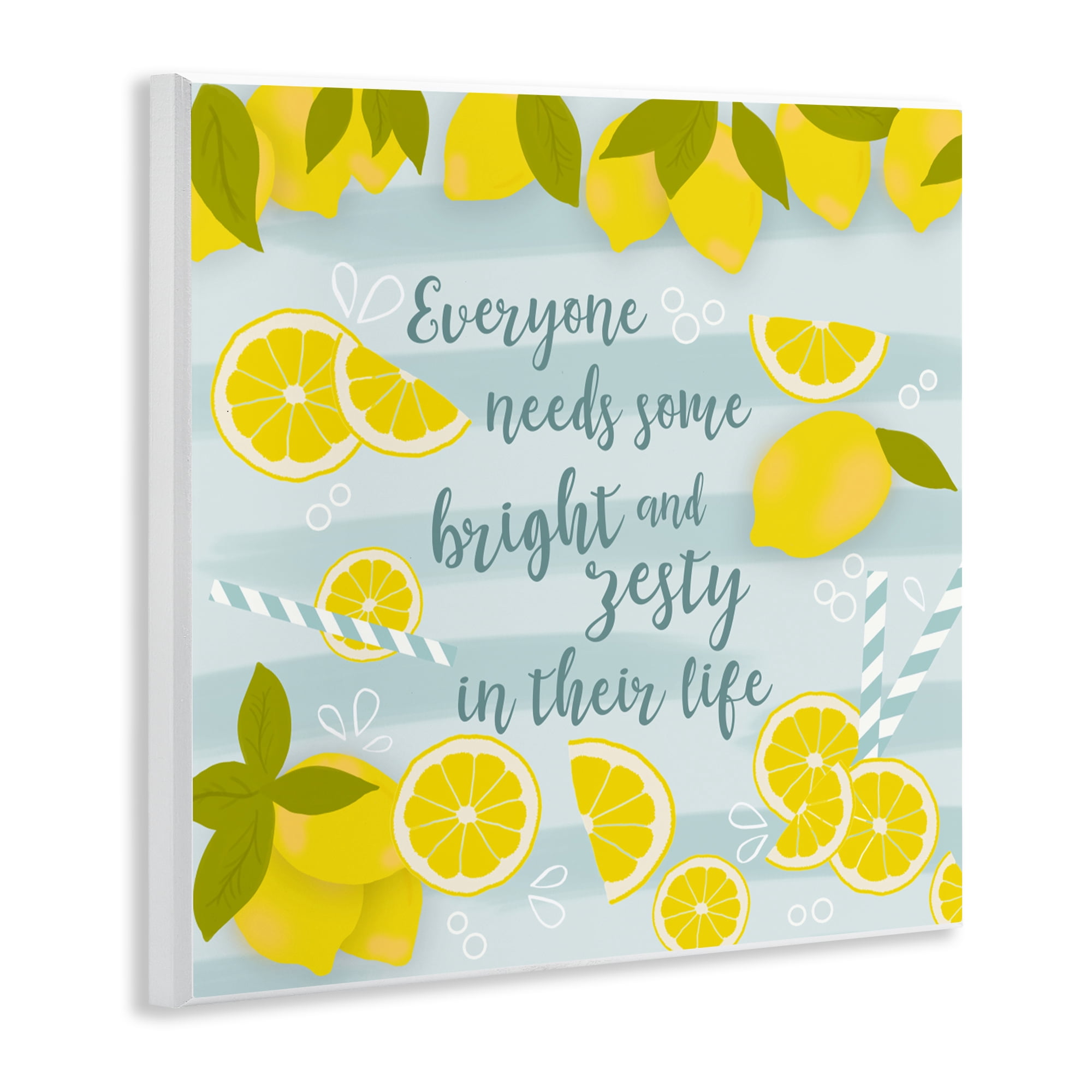 Stupell Industries Everyone Needs Bright & Zesty Wall Plaque Art, design by Anna Quach