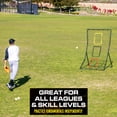 thumbnail image 7 of GoSports 6 x 4 ft Baseball & Softball Pitching and Fielding Rebounder - Pitch Back Net with 3 Target Zones, 7 of 7
