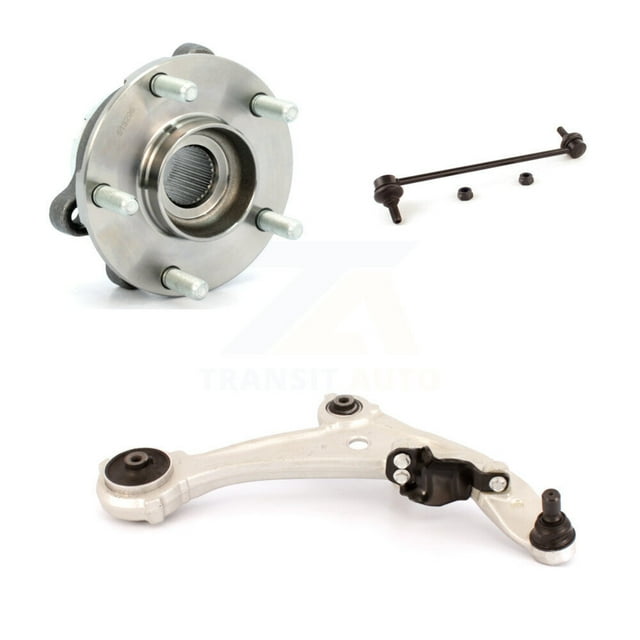 Transit Auto Front Right Hub Bearing Assembly Suspension Lower Control Arm with Ball Joint and Sway Bar Stabilizer Link Kit for Car 2007-2012 Nissan Altima 3.5L K7T-101463