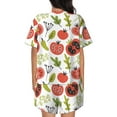 thumbnail image 3 of Rocae Tomatoes for Two Piece Sleepwear Pajamas Sets for Women Soft Short-Sleeved Pjs with Lounge Shorts, 3 of 9