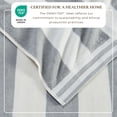 thumbnail image 2 of 100% Cotton Cabana Stripe Oversized Beach & Pool Towel (Single Oversized- 35" x 70", Pale Grey), 2 of 6