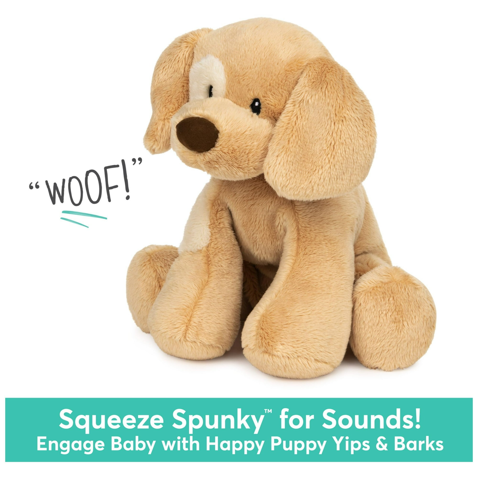 Baby GUND Spunky Barking Puppy Stuffed Animal Sound Toy Animated Plush Sensory Toy with Sounds for Babies and Newborns Pink 8 Walmart