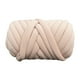 thumbnail image 1 of Hilo grueso, hilo grueso voluminoso, nudo trenzado suave tejido a mano, hilo tubular gigante, Rosa claro, 1 of 9