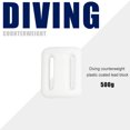 thumbnail image 2 of pitrice Diving Weight Non-slip Professional Safe Snorkeling Counterweight Underwater Swimming Sporting Gadgets Presents Accessory White, 2 of 8