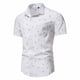 thumbnail image 2 of Camisa de manga corta informal de negocios con estampado de moda para hombre de verano Pompotops oipoqjl44469, 2 of 9