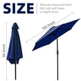 thumbnail image 2 of FlexWave 9-Foot Outdoor Patio Umbrella with Crank Lift & Tilt — UV-Protective Garden and Poolside Sun Shade Canopy, 2 of 8