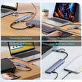 thumbnail image 4 of Divisor de Concentrador USB C, Extensor USB 7 en 1 con 4 Puertos USB, 2 Puertos USB C para PC, Portátil/Teléfonos y Más Dispositivos, 4 of 5