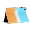 thumbnail image 5 of for Lenovo M10 FHD Plus 2nd Gen 10.3" 2020, Gradient Color PU Leather Folio Stand Magnetic Wallet with Card Pockets [Auto Wake/Sleep] Soft TPU Shockproof Cover, Blue+Orange, 5 of 9