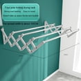 thumbnail image 3 of Ruiboury Wall Hanging Clothes Rack Sturdy And Foldable For Retractable And Foldable 200CM  Five poles, 3 of 6