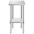 thumbnail image 2 of KUTLER Stainless Steel Table for Prep and Work 24 x 12 Inches, NSF Heavy Duty Commercial Kitchen Table for Restaurant, 2 of 7