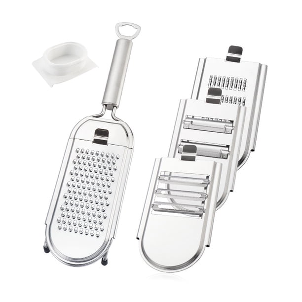 Toystoory Cortador de verduras Manual 5 en 1, cocina multifunción de acero inoxidable, rallador de frutas y verduras para patatas, queso, juego de Cocina y Comedor Toystoory HA000089-00B