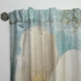 thumbnail image 3 of Designart 'White Poppies on Paisley' Cottage Curtain Panel, 3 of 5