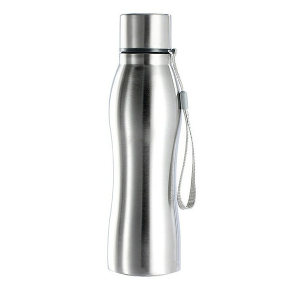 ievspot 1 Pcs 750ml Portable Single Wall Stainless Steel Water Bottle Outdoor Sports Drink Cup