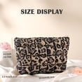 thumbnail image 4 of Bolsa de maquillaje acolchada HFLZBRO para mujer, acolchada, color marrón, 4 of 6