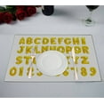 thumbnail image 1 of EREHome Chiffres de l'Alphabet Anglais Ballons Jaunes Dorés Set de 2, 1 of 2