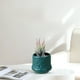 thumbnail image 5 of Jarrón decorativo de imitación de cerámica vidriada, decoración de sala de estar, arreglo de flores secas, maceta de flores, utensilio de flores, jarrón decorativo de plástico azul marino, 5 of 6