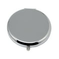 thumbnail image 2 of Pocket Makeup Small Portable Small Round Makeup Hand Metal Cosmetics 1 Compact Makeup,Silver Makeup Magnifying Glass, 2 of 9