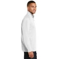 thumbnail image 2 of Port Authority K806 Pinpoint Mesh 1 by 2-Zip Pullover, White - Small, 2 of 3
