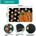 thumbnail image 5 of Fall Pumpkin Doormat,Thankful Grateful Blessed Thanksgiving Autumn Decorative Outdoor Rug Mat Non Slip Rubber Back for Entrance Outside Indoor Kitchen Decoration 30x17 Inch, 5 of 5