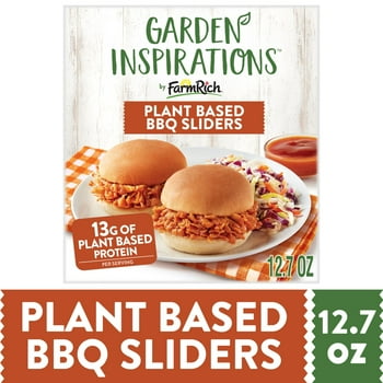 Farm Rich Garden Inspirations  Based BBQ Sliders, Frozen, 6 Sliders