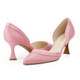 thumbnail image 2 of JENN ARDOR Women's Low Kitten Heels Pointed Closed Toe Wedding Party D'Orsay Work Pumps, 2 of 4