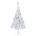 thumbnail image 4 of vidaXL Christmas Tree Holiday Artificial Xmas Tree with LEDs and Ball Set, 4 of 58