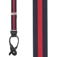 thumbnail image 2 of SuspenderStore Striped Y-Back Suspenders - 1-Inch Wide Elastic - Button - 3 Sizes, 2 of 4