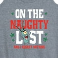 thumbnail image 3 of SpongeBob SquarePants - Plankton Naughty List - Women's Racerback Tank Top, 3 of 6