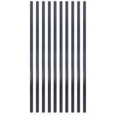 20*20*1000mm 2020 T-Slot Aluminum Extrusion for CNC 3D Printer Black 10 Packs