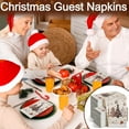 thumbnail image 6 of 200 Pcs Christmas Napkins Disposable Christmas Tree Paper Guest Towels for Bathroom Decorative Hand Towel 2 Ply Guest Paper Napkins for Xmas Winter Holiday Kitchen Party Supplies, 6 of 13
