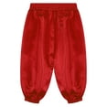 thumbnail image 6 of YUUMIN Boys Girls Solid Color Elastic Waist Medieval Capri Pants for Kids Renaissance Festival Red 14, 6 of 7