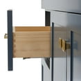 thumbnail image 3 of Ariel Hamlet 42 In. Right Offset Single Sink Base Cabinet In Midnight Blue, 3 of 9