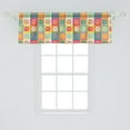 thumbnail image 2 of Ambesonne Modern Window Valance, Fashion Kiss Love Design, 42" x 18", Multicolor, 2 of 3