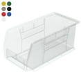 thumbnail image 6 of Akro-Mils Stackable Storage Bins, AkroBins 30230 Stacking Organizer, 11"x5"x5", Clear, 12-Pack, 6 of 12