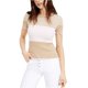 thumbnail image 1 of maison Jules Womens Stripe Pullover Sweater beige S, 1 of 1