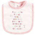 thumbnail image 2 of Luvable Friends Baby Girl Sleep and Play, Bodysuit and Bib, Unicorn, 0-3 Months, 2 of 4