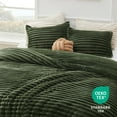 thumbnail image 6 of U by Bedsure 3 Pieces Fluffy Queen Comforter Set, Super Soft Faux Fur Bronze Green Bedding Set, 1 Shaggy Bronze Green Comforter with 2 Pillowcases, 6 of 7