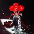 thumbnail image 3 of Figura de flores de cristal H&D HYALINE & DORA, rosa roja, 13,6 cm, 3 of 9