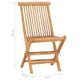 thumbnail image 4 of Set de comedor exterior VidaXL, plegable, 3 piezas, madera de teca, 4 of 9