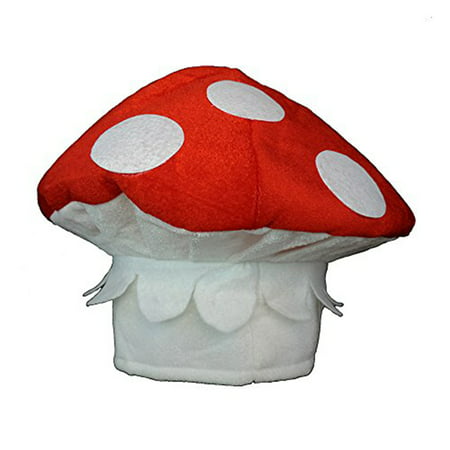 Red & White Spotted Mushroom Shroom Novelty Hat