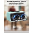 thumbnail image 6 of Simple Music Player for Dementia Elderly Seniors Easy MP3 Player as Alzheimers Dementia Visually Impaired Patients Product Gift One-Touch Controls ON/Off Retro Music Box (Cyan), 6 of 7