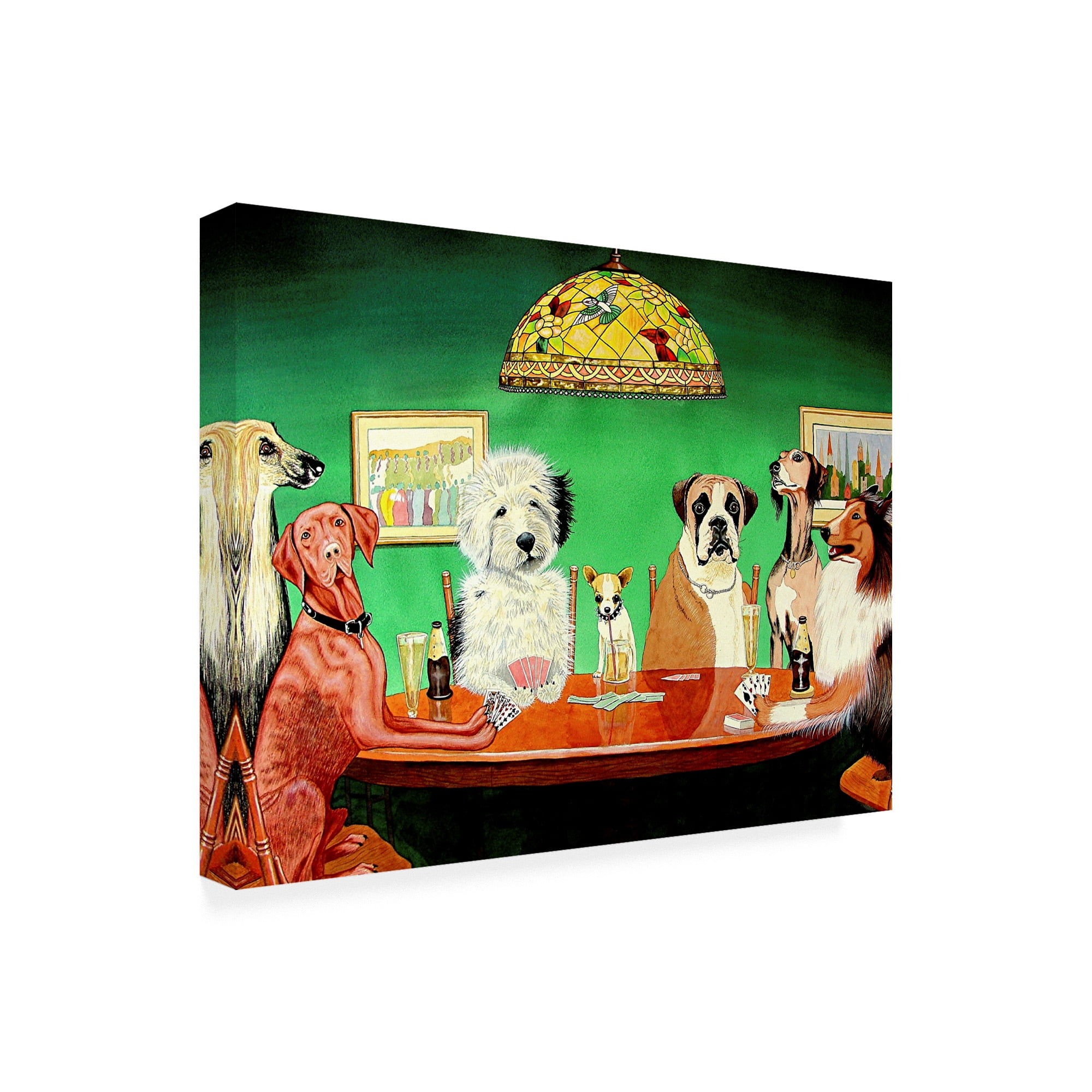 Trademark Fine Art 'Dogs Playing Poker' Canvas Art by Patrick Sullivan