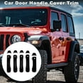 thumbnail image 2 of Cubierta de mango de puerta Unique Bargains para Jeep Wrangler JL JLU 2018-2021, cubierta duradera del mango del maletero púrpura, 1 juego, 2 of 7