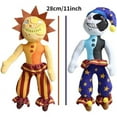 thumbnail image 4 of Set 2 Sundrop and Moondrop Plush Stuffed Animal Doll 10" FNAF Five Night At Freddy's Toy, 4 of 5