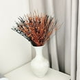 thumbnail image 7 of Trianu 12Pcs Artificial Glitter Berry Stem, 16.9inch Thanksgiving Floral Picks, Fall Berry Branches Picks for Vase Centerpieces Holiday Decorations Ornaments(Black, Orange), 7 of 7